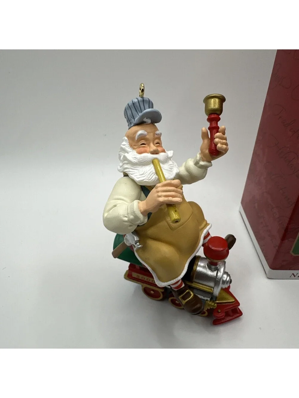 2000 Hallmark Keepsake Ornament Toymaker Santa Claus On A Train Christmas #1